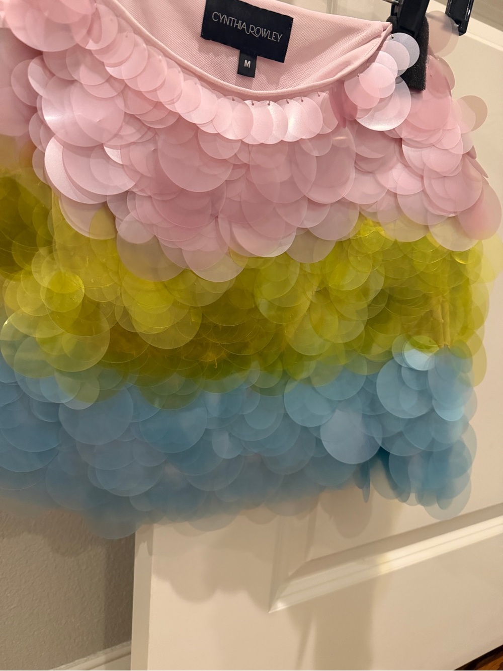Cynthia Rowley Sequined Colorblock Mini Skirt - Picture 6 of 10